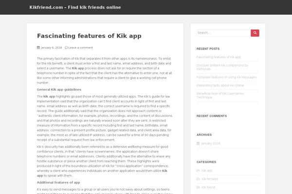 kikfriend.com site used Kikfriend