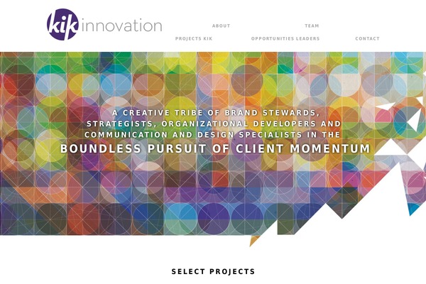 kikinnovation.com site used Kik-theme