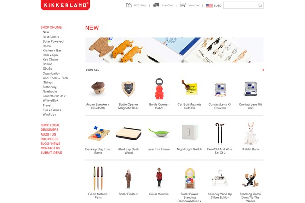 kikkerlandshop.com site used Kikkerland