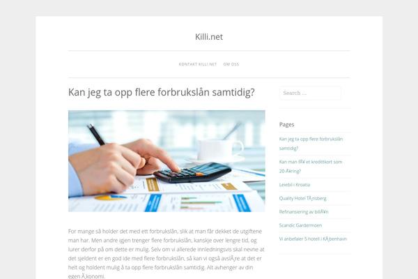 SoSimple theme site design template sample