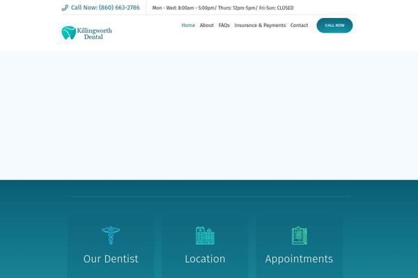 Denta theme site design template sample