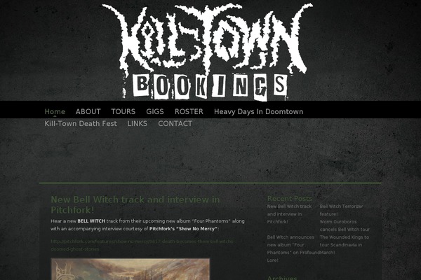 Dark-n-gritty theme site design template sample