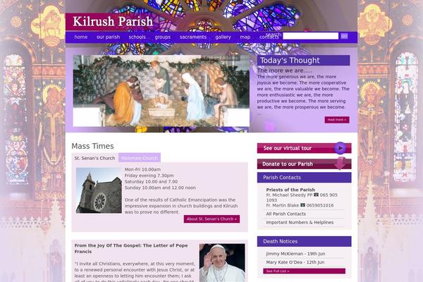 Parish theme site design template sample