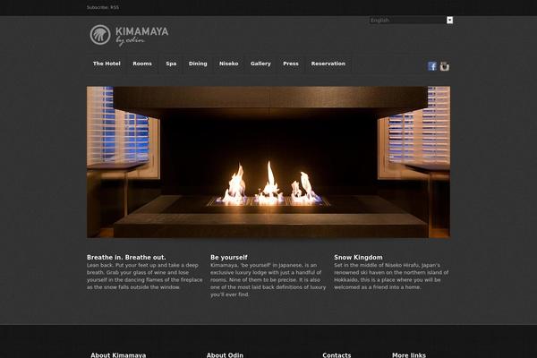 Odin theme site design template sample