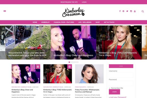 The Voux theme site design template sample