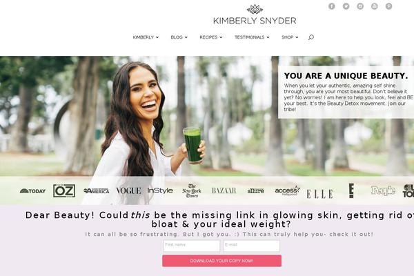 kimberlysnyder.com site used Solluna