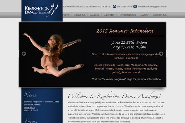kimbertondance.com site used Kimberton