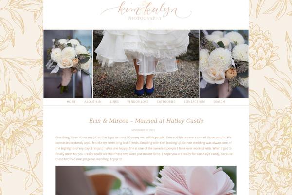 Prophoto4 theme site design template sample