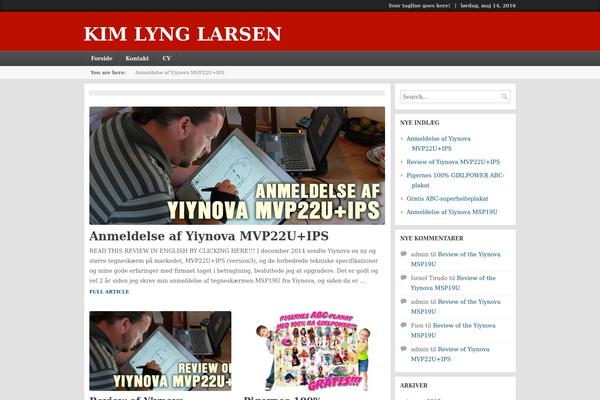 Local News theme site design template sample