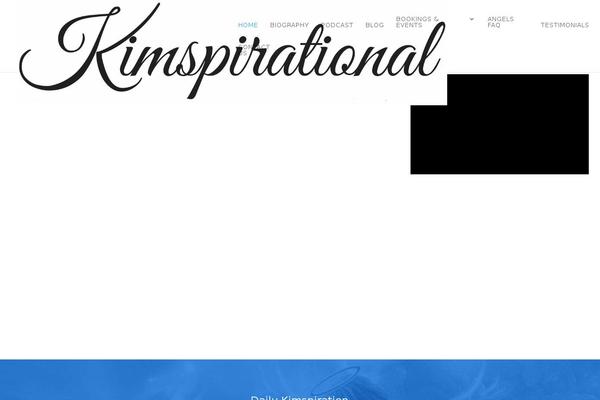 kimspirational.com site used Divi