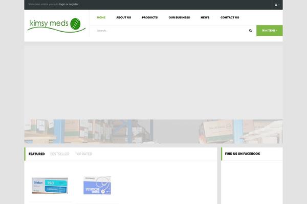 Pharmacy theme site design template sample