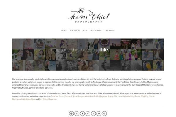 Photographer theme site design template sample