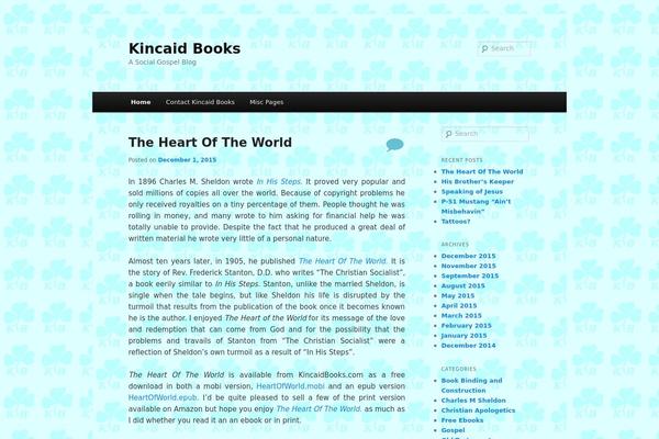 Twenty Eleven theme site design template sample