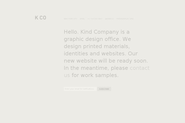 kindcompany.com site used Kco