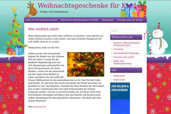 ChristmasPress theme site design template sample
