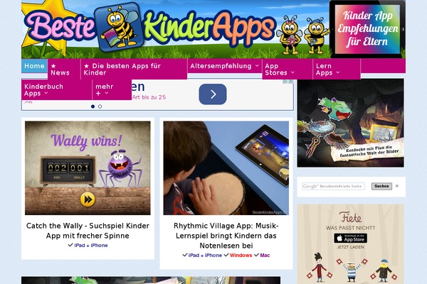 Magazine theme site design template sample