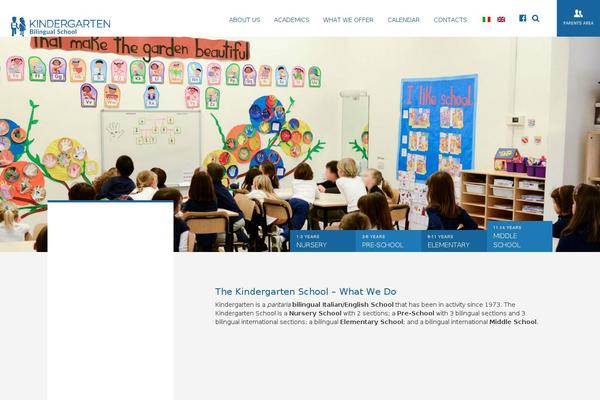 Kindergarten theme site design template sample