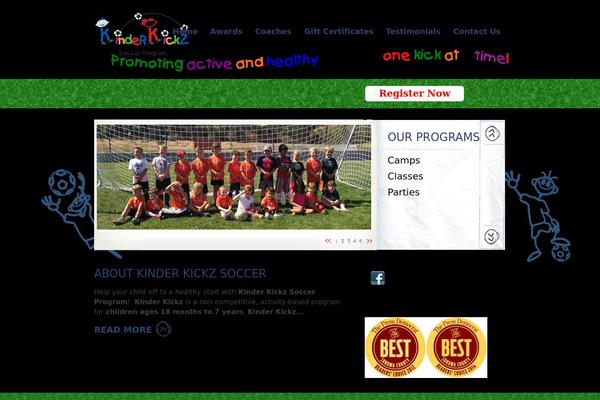 Kids theme site design template sample