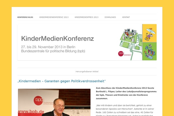 kindermedienkonferenz.de site used Baylyschildthemefolder