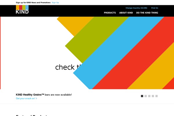 kindsnacks.ca site used KiND