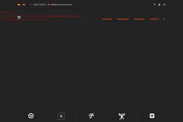 Infinite theme site design template sample