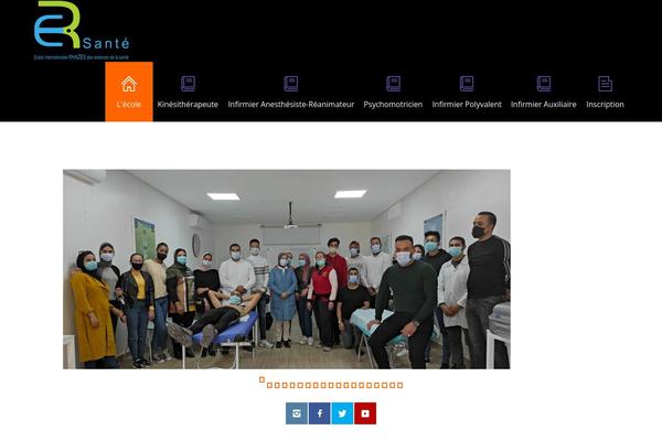 kine-maroc.com site used Fable