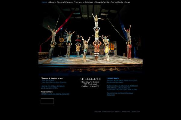 Kinetic theme site design template sample