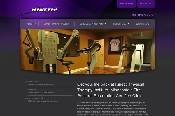 kineticinstitute.com site used Kinetic