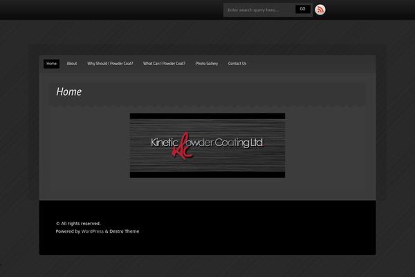 Destro theme site design template sample
