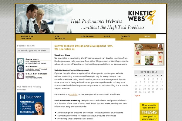 Thesis 1.7 theme site design template sample