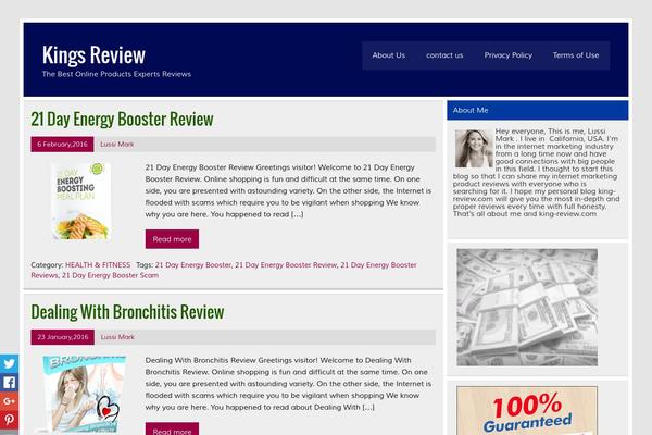 Generatepress_child theme site design template sample