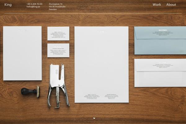King theme site design template sample