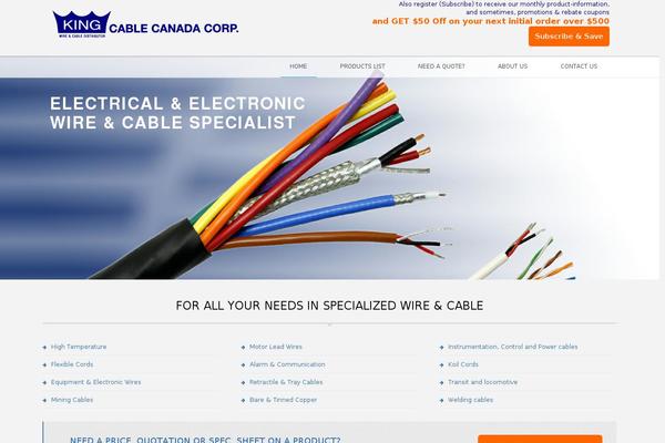 kingcable.com site used King