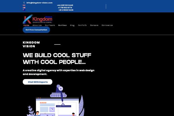 Kingdomvision theme site design template sample