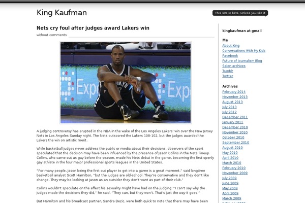 Journalist theme site design template sample