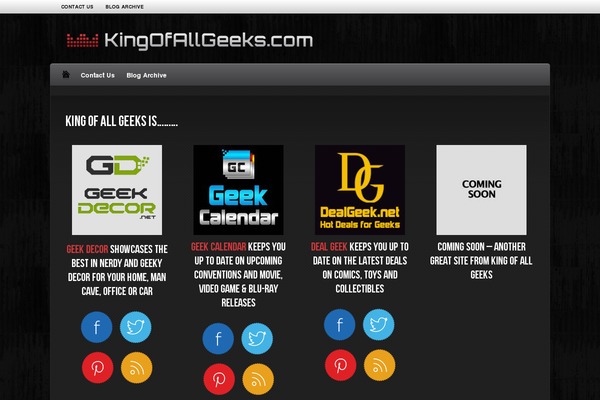 kingofallgeeks.com site used Made