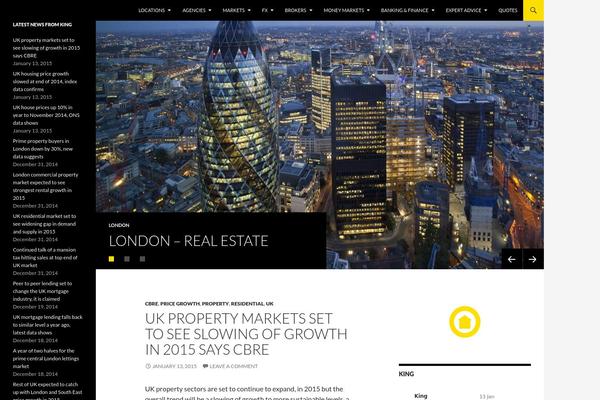 Twenty Fourteen theme site design template sample