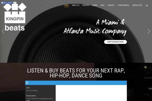 Voyager theme site design template sample