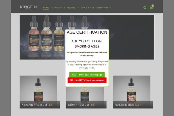Site using Storefront-powerpack plugin