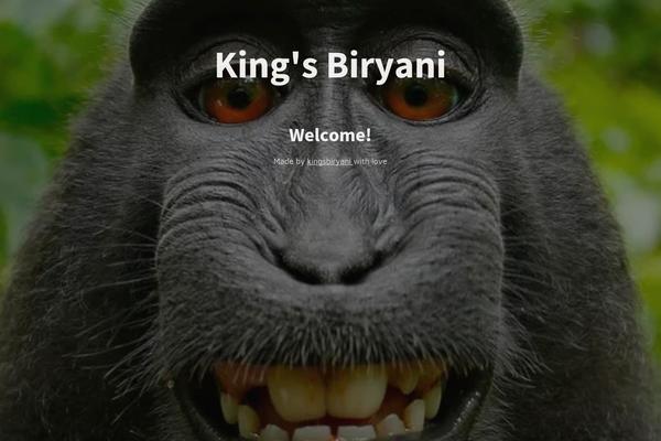 kingsbiryani.in site used Irina