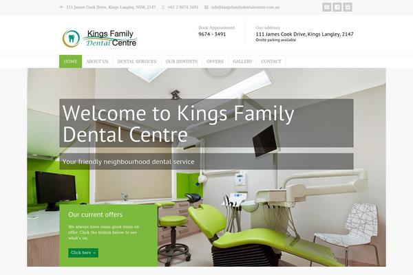MediCenter theme site design template sample