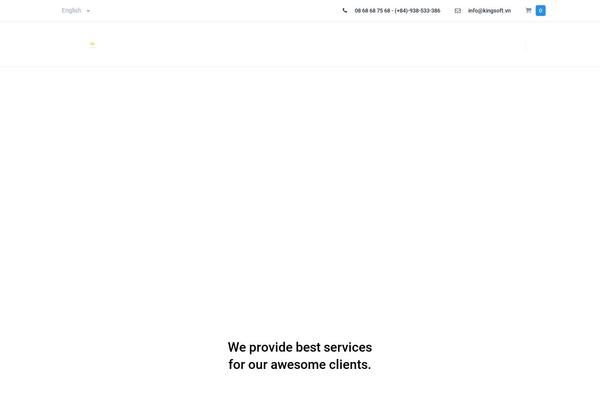 King theme site design template sample