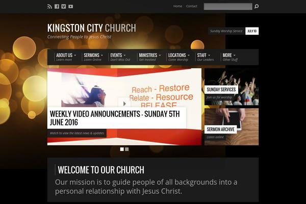 Resurrect theme site design template sample
