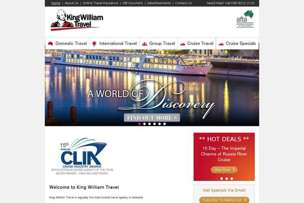 kingwilliamtravel.com.au site used Smarttheme