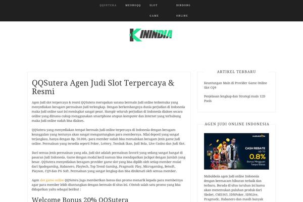 Blog Way theme site design template sample