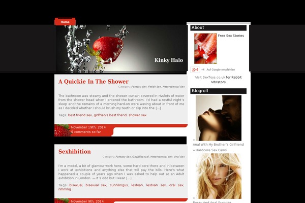 Strawberry Blend theme site design template sample
