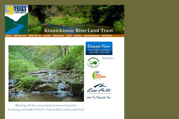 kinniriver.org site used Outreach Pro