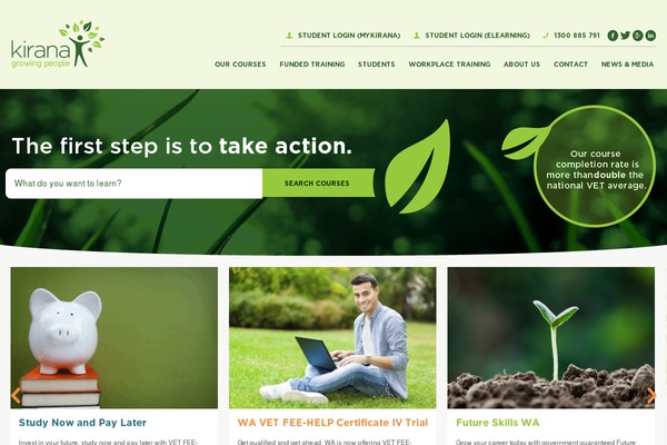 kirana.edu.au site used Kiranacolleges