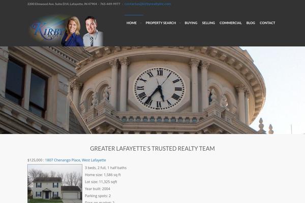 Realty theme site design template sample