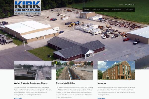 Construction theme site design template sample
